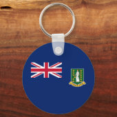 Britse Maagdeneilanden Vlag Sleutelhanger (Voorkant)