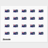Britse Maagdeneilanden Vlag Sticker (Vel)