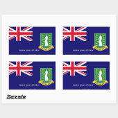 Britse Maagdeneilanden vlag sticker (Vel)