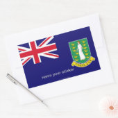 Britse Maagdeneilanden vlag sticker (Envelop)
