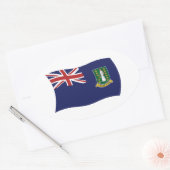 Britse Maagdeneilanden Vlag Sticker (Envelop)