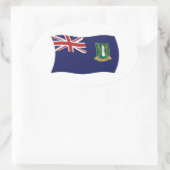 Britse Maagdeneilanden Vlag Sticker (Tas)