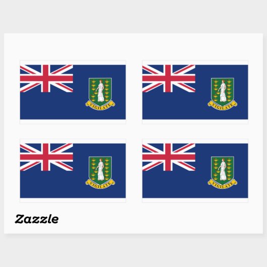 Britse Maagdeneilanden Vlag Sticker BVI (Vel)