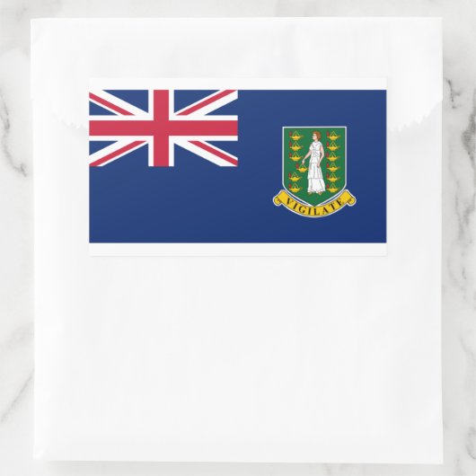 Britse Maagdeneilanden Vlag Sticker BVI (Tas)