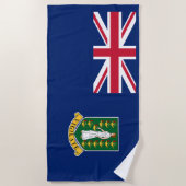 Britse Maagdeneilanden Vlag Strandlaken (Voorkant)