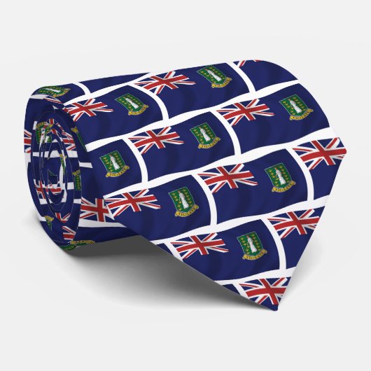 Britse Maagdeneilanden Vlag Stropdas (Opgerold)