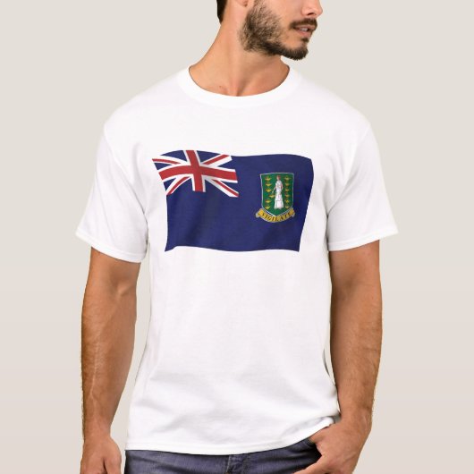Britse Maagdeneilanden Vlag T-shirt (Voorkant)