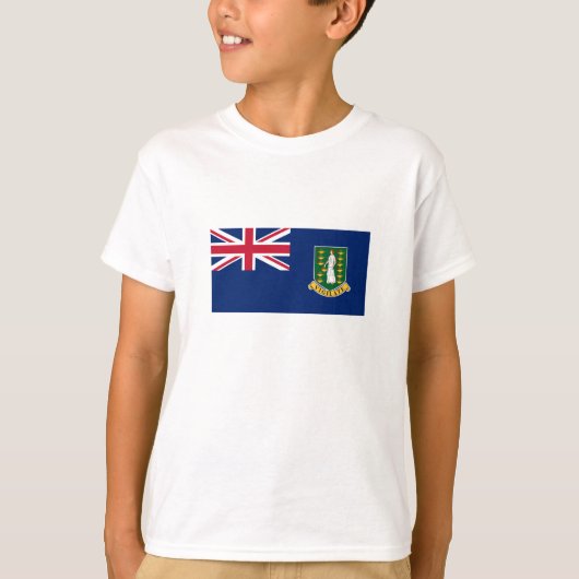 Britse Maagdeneilanden Vlag T-shirt (Voorkant)