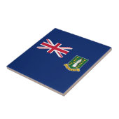 Britse Maagdeneilanden Vlag Tegeltje (Zijkant)
