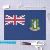 Britse Maagdeneilanden Vlag Tissuepapier (Craft)