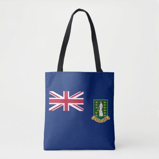 Britse Maagdeneilanden Vlag Tote Bag (Voorkant)