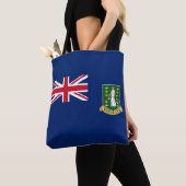 Britse Maagdeneilanden Vlag Tote Bag (Dichtbij)