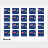 Britse Maagdeneilanden Vlag Vierkante Sticker (Vel)