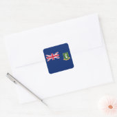 Britse Maagdeneilanden Vlag Vierkante Sticker (Envelop)