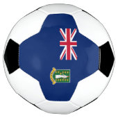 Britse Maagdeneilanden Vlag Voetbal (Gedraaid)