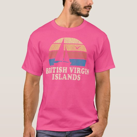 Britse Maagdeneilanden Zeilboot 70S T-shirt (Voorkant)