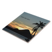 Britse Maagdeneilanden, zonnebrand, Tegeltje (Zijkant)