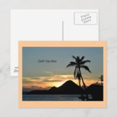 Britse Maagdeneilanden, Zonsondergang Briefkaart (Voorkant / Achterkant)