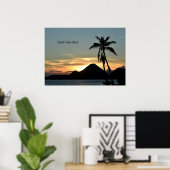 Britse Maagdeneilanden, Zonsondergang Poster (Thuiskantoor)