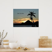 Britse Maagdeneilanden, Zonsondergang Poster (Keuken)