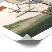 Britse marine: een eersteklas schip dat de Witte E Poster (Hoek)