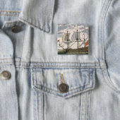 Britse marine: een eersteklas schip dat de Witte E Vierkante Button 5,1 Cm (In situ)