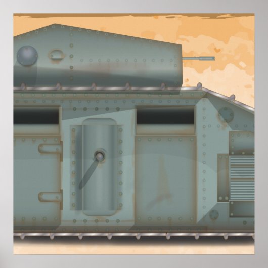 Britse Mark 1 Tank Poster (Voorkant)