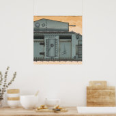 Britse Mark 1 Tank Poster (Keuken)