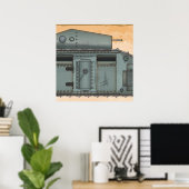 Britse Mark 1 Tank Poster (Thuiskantoor)