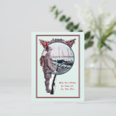 Britse militaire geschiedenis Kerstmis Feestdagenkaart (Staand voorkant)