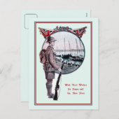 Britse militaire geschiedenis Kerstmis Feestdagenkaart (Voorkant / Achterkant)