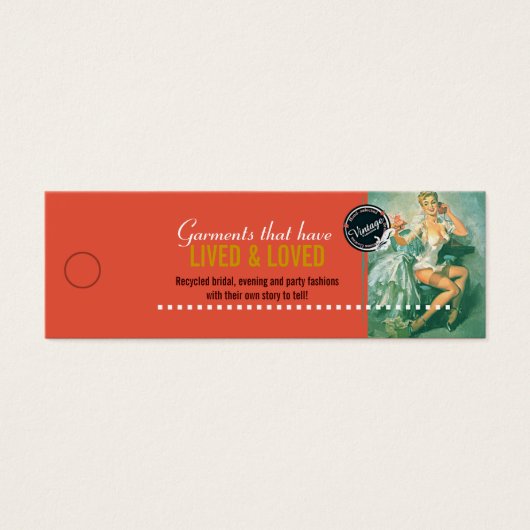 Britse Modes - Merchandise Price Label Mini Visitekaartjes (Voorkant)