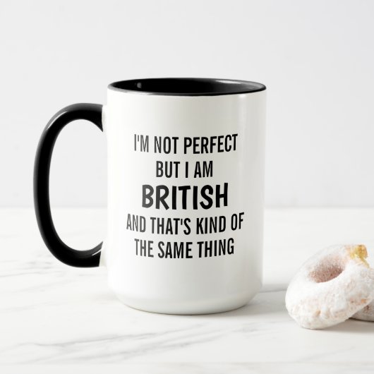 Britse mok, Brits cadeau, Engelse cadeaus, Engelan Mok (Met donut)