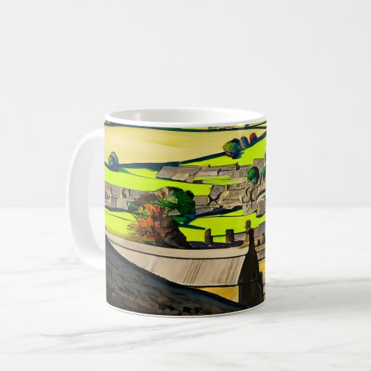 britse mok voor koffiebrillen (Voorkant links)