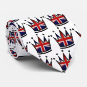 Britse monarchie - Union Jack Crown Stropdas (Opgerold)