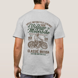  Britse motorfiets Cafe Racer T-shirt