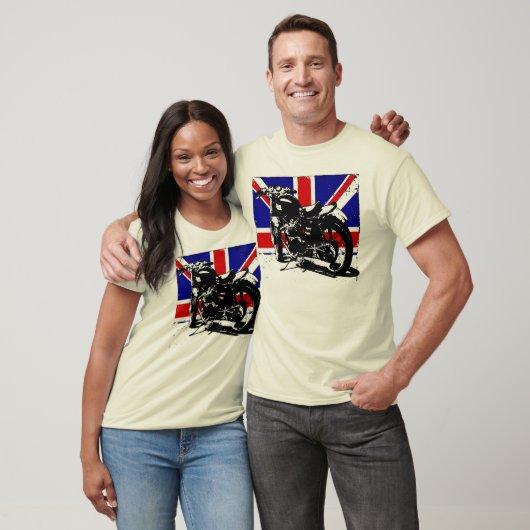  Britse motorfiets T-shirt (Unisex)