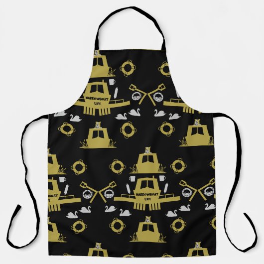 Britse Narrowboat Gifts Schort (Voorkant)
