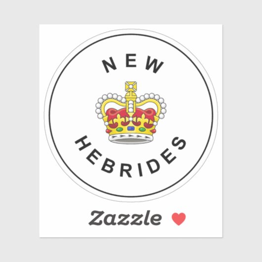 Britse Nieuwe Hebriden badge, Vanuatu (1952-1980) Sticker (Vel)