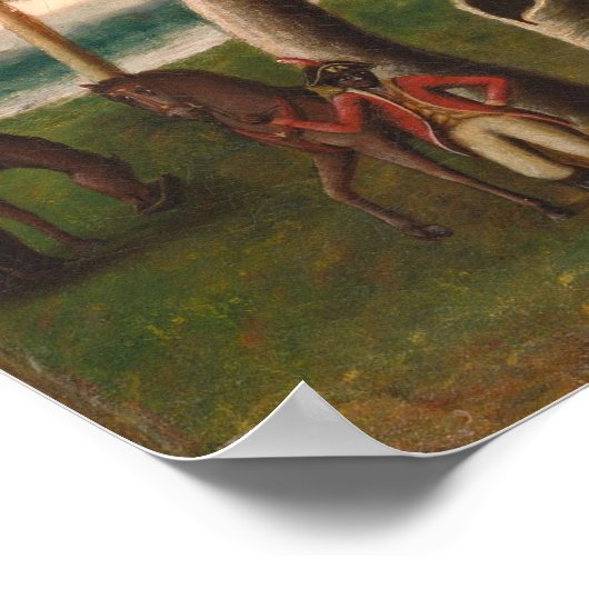 Britse officier - GW Mark Fine Art Poster (Hoek)