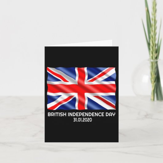 Britse Onafhankelijkheidsdag Brexit Valentijnsdag Kaart (Voorkant)