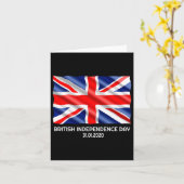 Britse Onafhankelijkheidsdag Brexit Valentijnsdag Kaart (Gele Bloem)