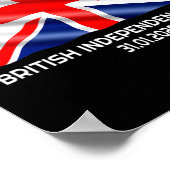 Britse Onafhankelijkheidsdag Brexit Valentijnsdag  Poster (Hoek)