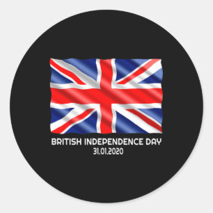 Britse Onafhankelijkheidsdag Brexit Valentijnsdag Ronde Sticker