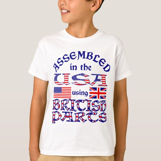 Britse Onderdelen Front T-shirt (Voorkant)