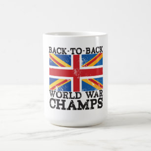 Britse overwinning in de wereldoorlog koffiemok
