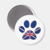 Britse patriotkat magneet (Voorkant / Achterkant)