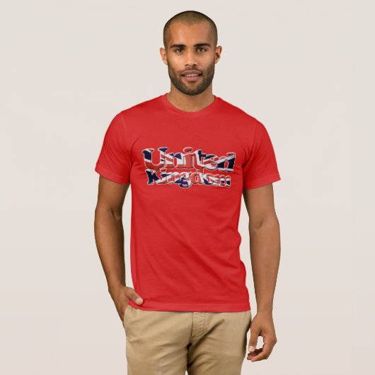 Britse patriottische Uniefactrice, Unievlag T-shirt (Voorkant volledig)