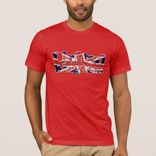 Britse patriottische Uniefactrice, Unievlag T-shirt (Voorkant)