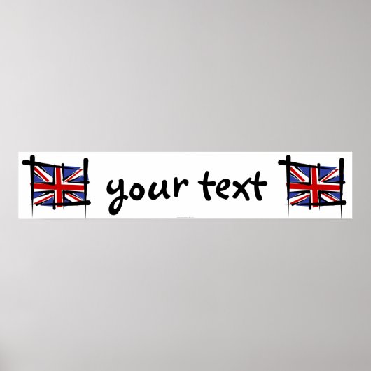 Britse penseelbanner poster (Voorkant)